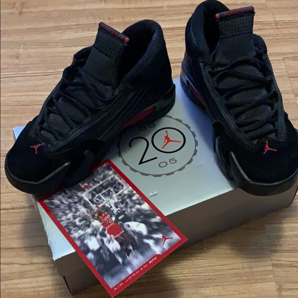 Jordan Retro 14 Black/Varsity Red (2005 release)